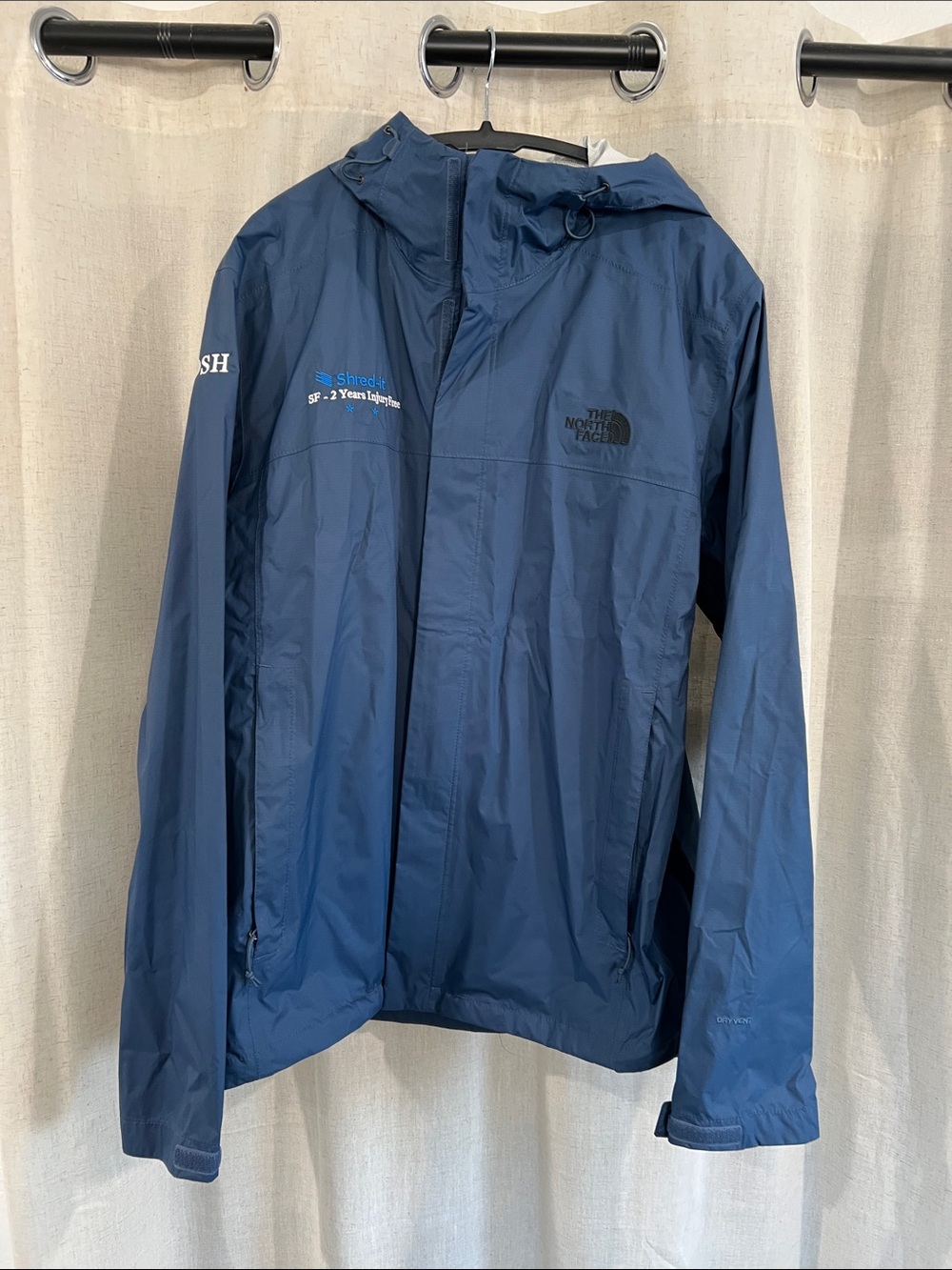 The North Face Navy Blue Hooded Shell Jacket